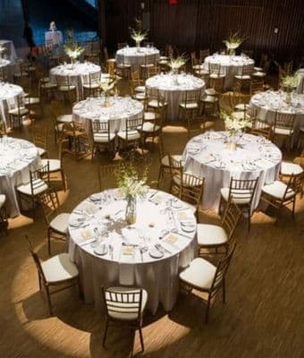 Beautifully decorated banquet hall