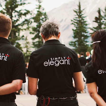 Planning corporate events - Simply Elegant crew at work