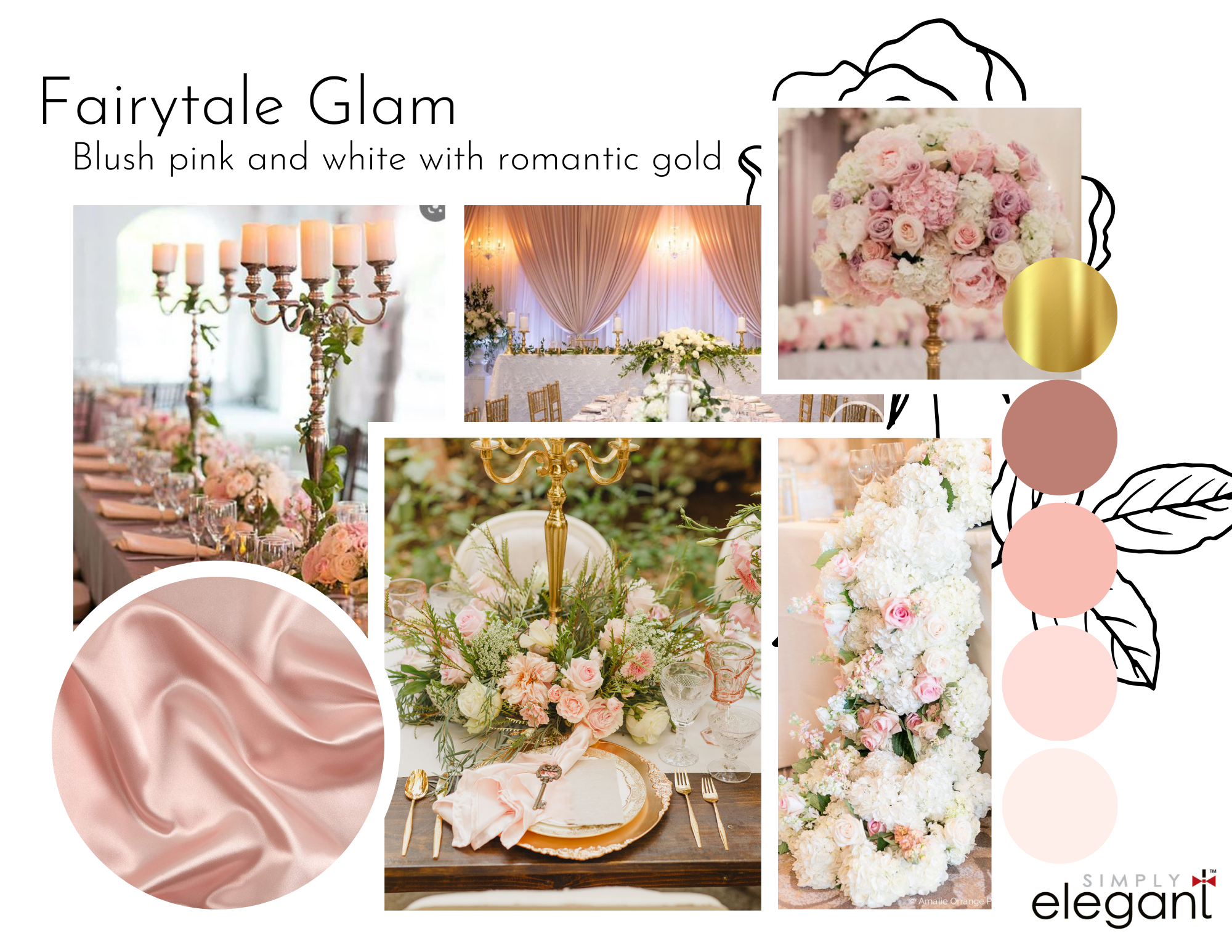 Fairytale Glam Event Decorations Package Design